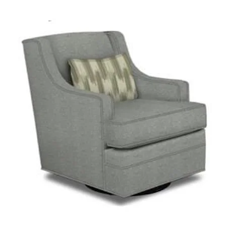 Transitional Swivel Glider Chair